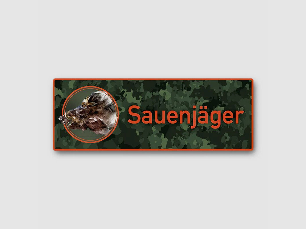 Wilde Hilde Magnetschild "Sauenjäger"