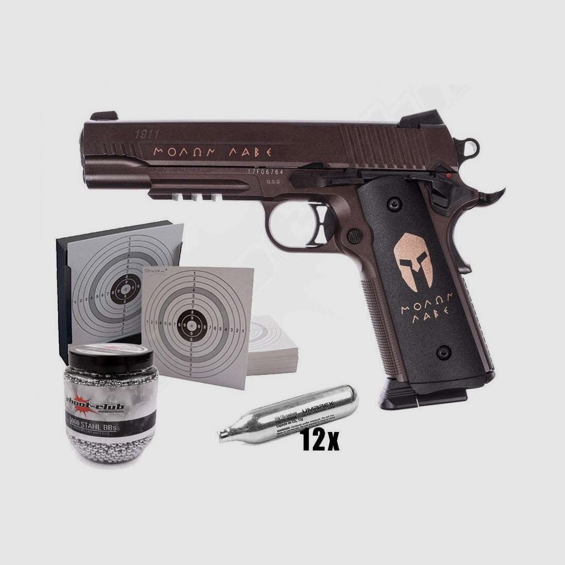 Sig Sauer	 Sig Sauer CO2 Pistole 1911 Spartan 4,5mm Set