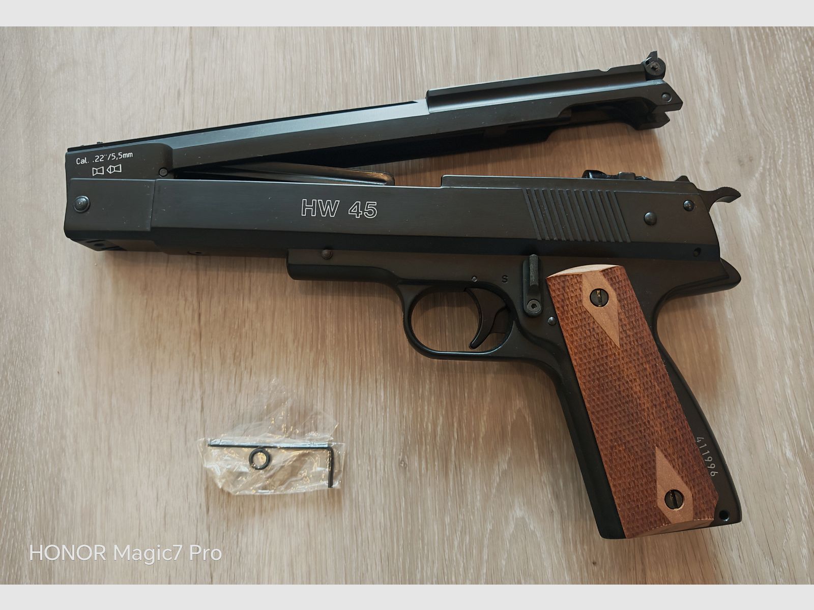 Weihrauch HW 45 pistolet à air comprimé 5,5 mm Diabolo comme neuf