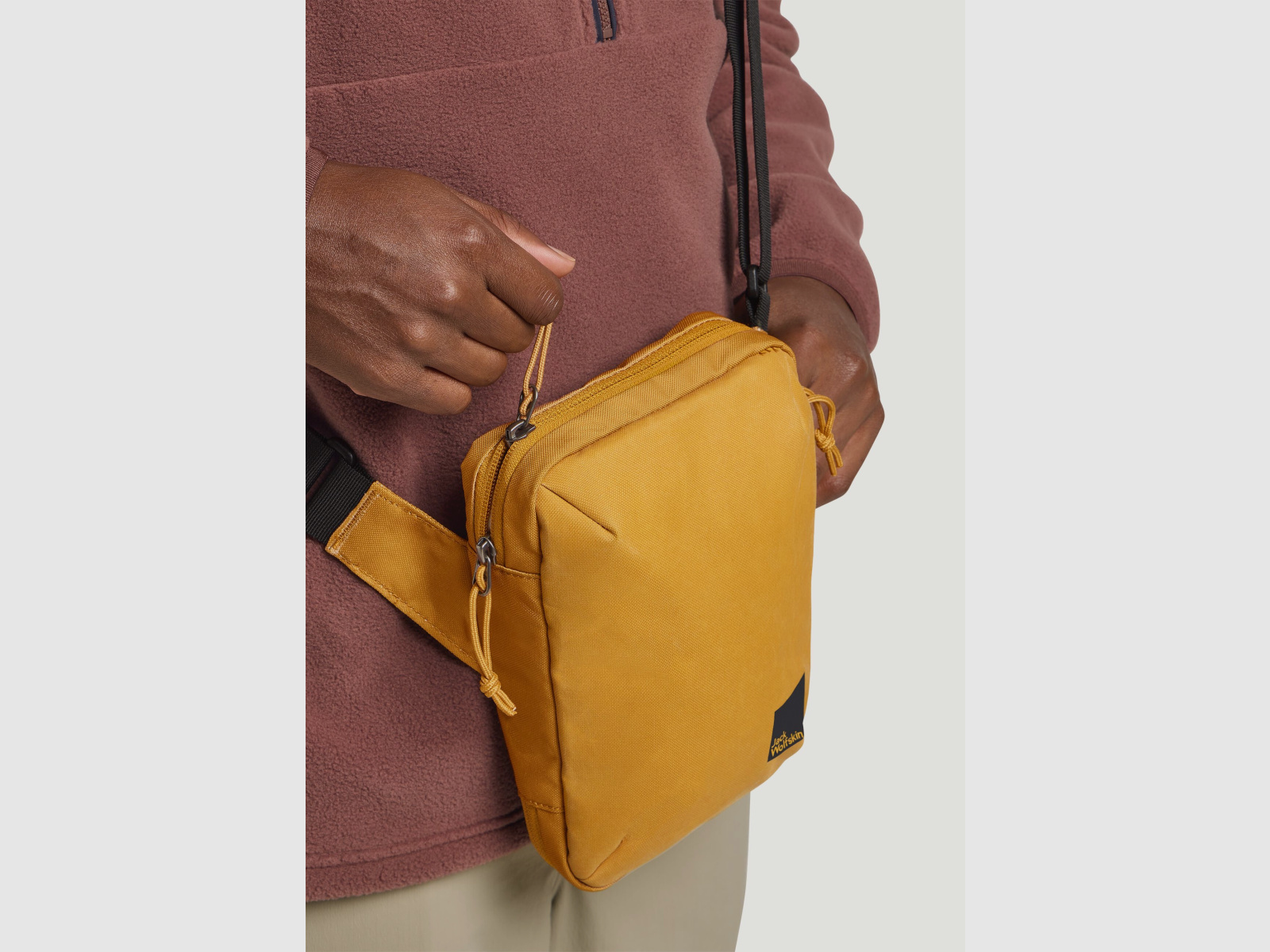 JACK WOLFSKIN Konya Organizer Umhängetasche Salted Caramel