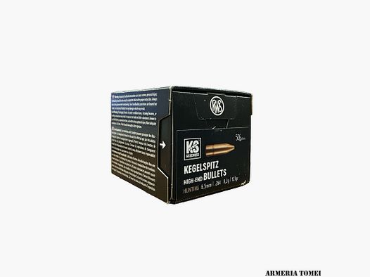 RELOADING BULLE – RWS – Spitzer Hunting 6.5mm | .264 8.2g | 127gr (50pcs)