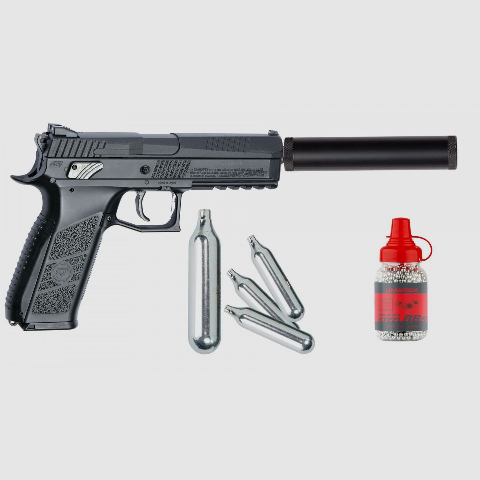 Pack CZ P-09 Duty Pistolet Co2 À Plomb et bille acier, image 1 sur 4