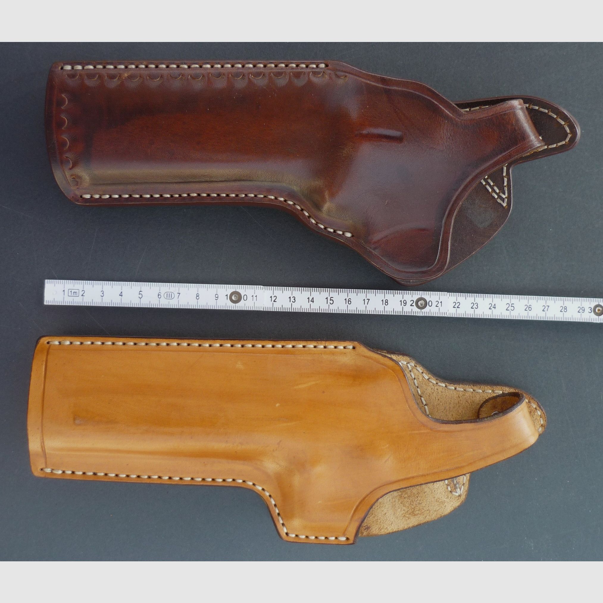 HKDesign Holster Art. Nr. 003 mit Teflon Kornschiene und Snapverschluß  für:   S&W 686  6" Appel  oder Desert Eagle  -   für Linkshänder