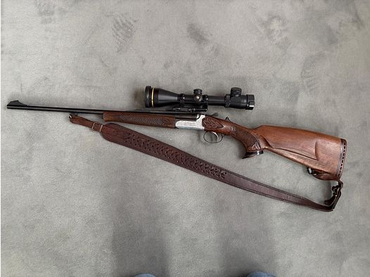 Kipplaufbüchse Sabatti 98, inkl. Optik, Waffenkoffer und Munition