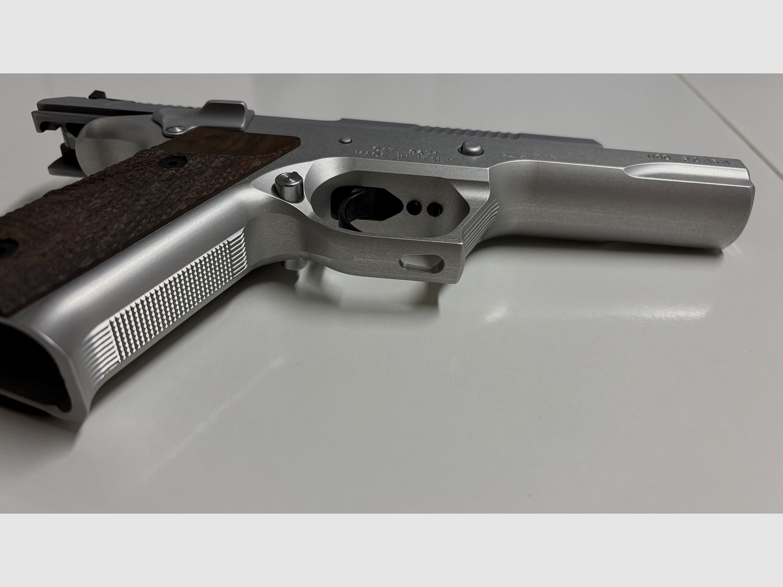 Pardini Sport Modell P.C.45 S, 5 Zoll, Cal 45 ACP - silber