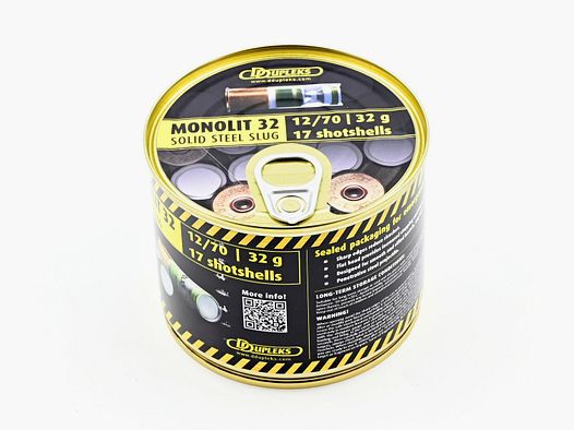 DDupleks, 12/70 Slug Monolit, Survival Pack, bleifrei, 32 g, Dose17 Stk.