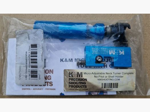 K+M Precision Shooting Products Fine Adjustable Case Neck Turner