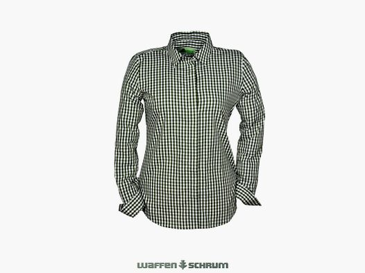Skogen Bluse Outdoor Karo Oliv