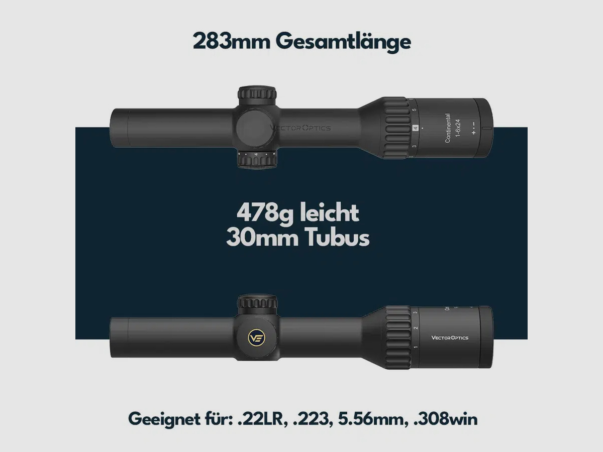 Vector Optics SCOC-48 Continental x6 1-6×24 Fiber