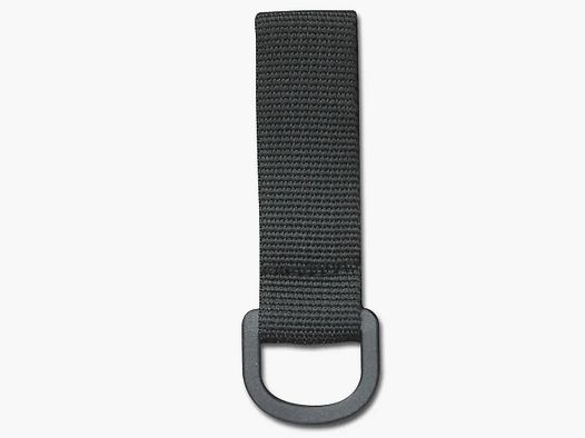 Heim Koppelschlaufe schwarz mit D-Ring