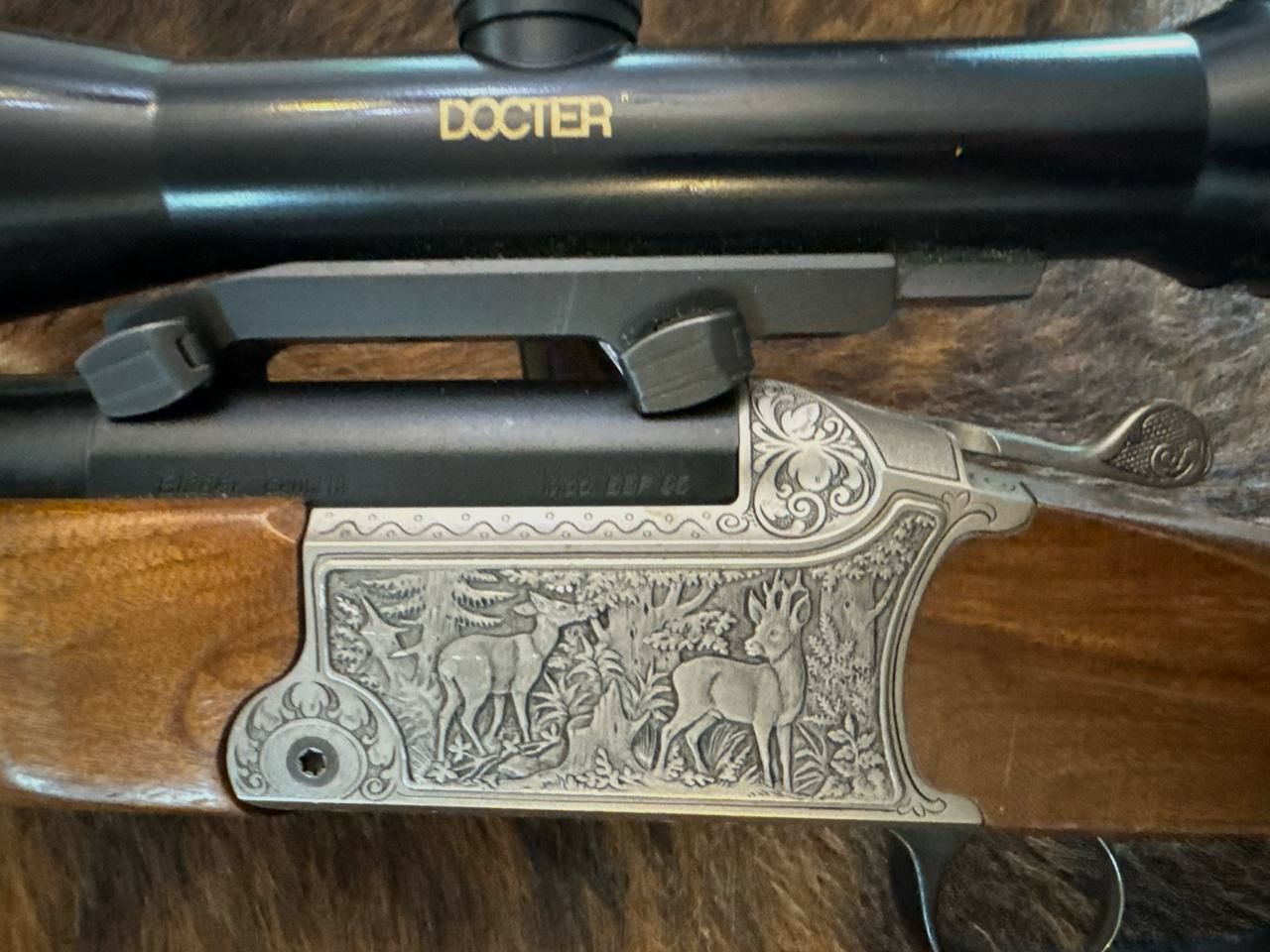Blaser Bockbüchsflinte BBF 95, 5,6x50R Magnum + 16/70 con telescopio Docter 2,5-10x48 M