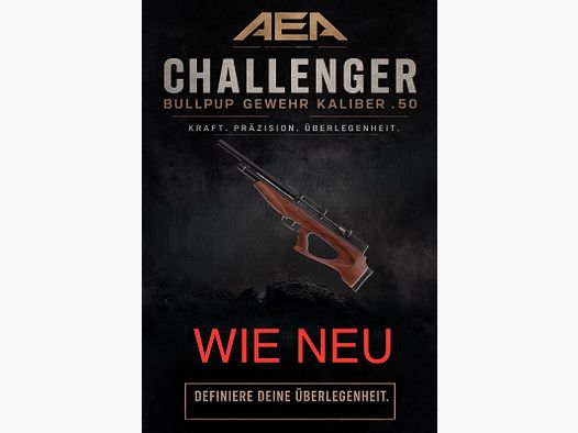 Das AEA Challenger Gewehr mit zubehör 