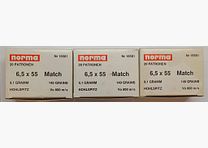 Norma Match 6,5×55 HP 140gr/9,1g *60 colpi*