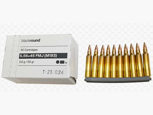 5,56×45 FMJ M193 3,6 g / 55 grs 1000 Stück