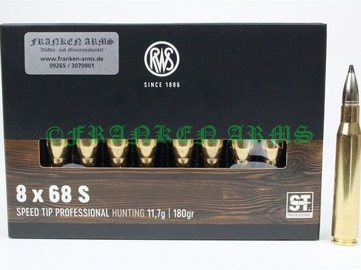 RWS	 Speed Tip Pro 8x68S 180gr. 11,7g 20 Stück Staffelpreise