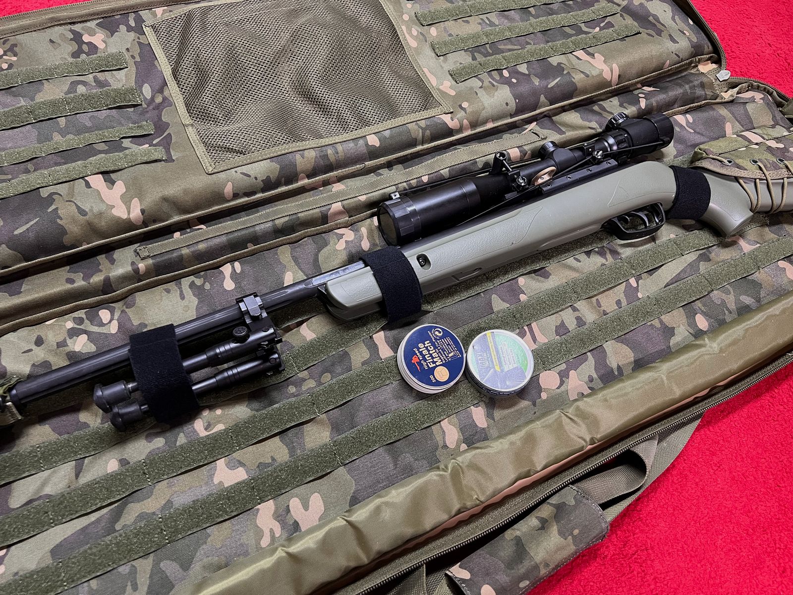 Gamo Zombie 4,5mm Luftgewehr mit Tasche und Zubehör in Oliv 