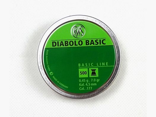 RWS Basic LG Diamètre 4.50 - 7.0gr - 1 tige (5000 pièces)