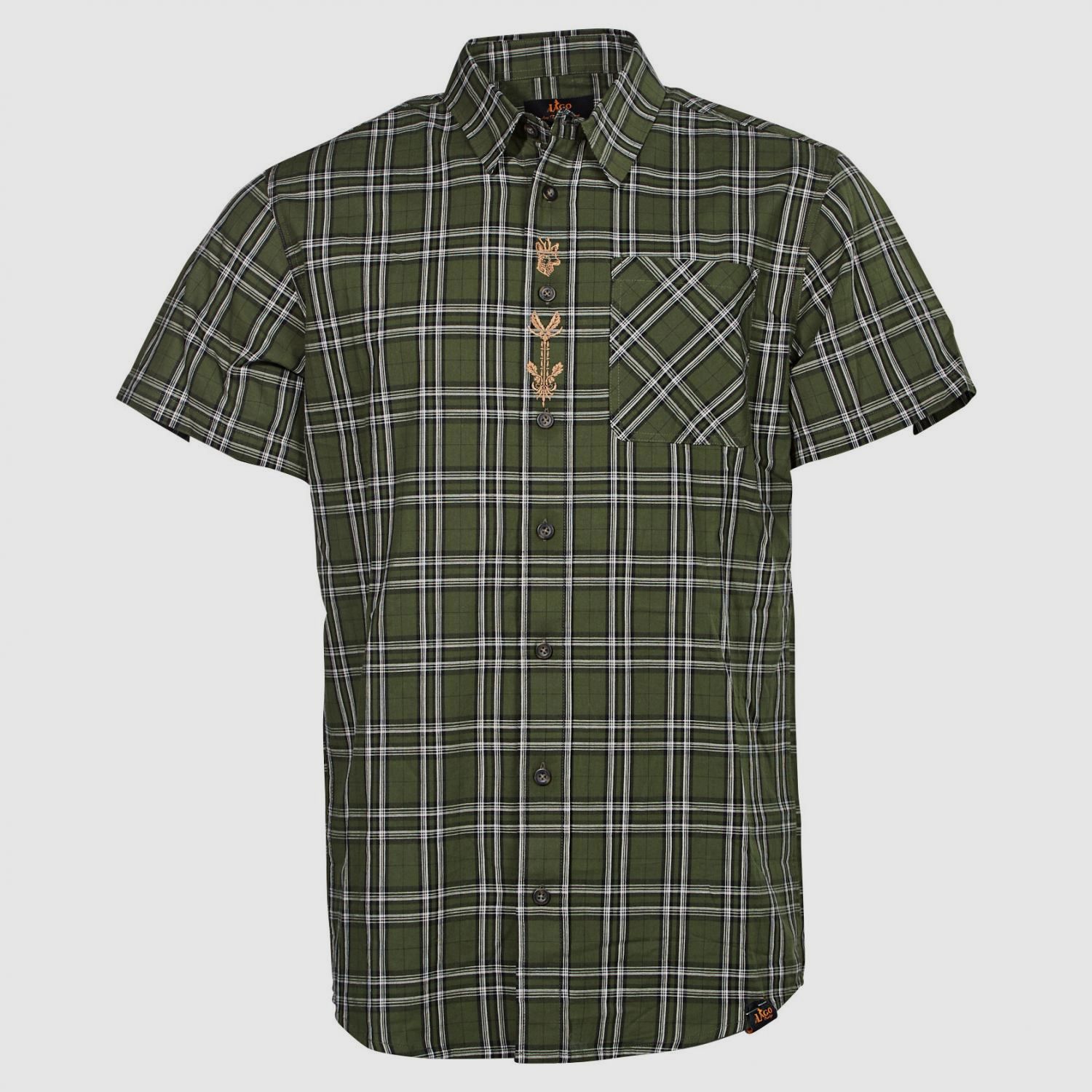 Hemd Hirsch Herren (Oliv)