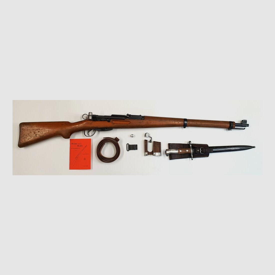 Bern Weapons Factory Repeating Rifle Bern Weapons Factory Swiss K31 Caliber 7.5x55 Swiss complete matching numbers + bayonet