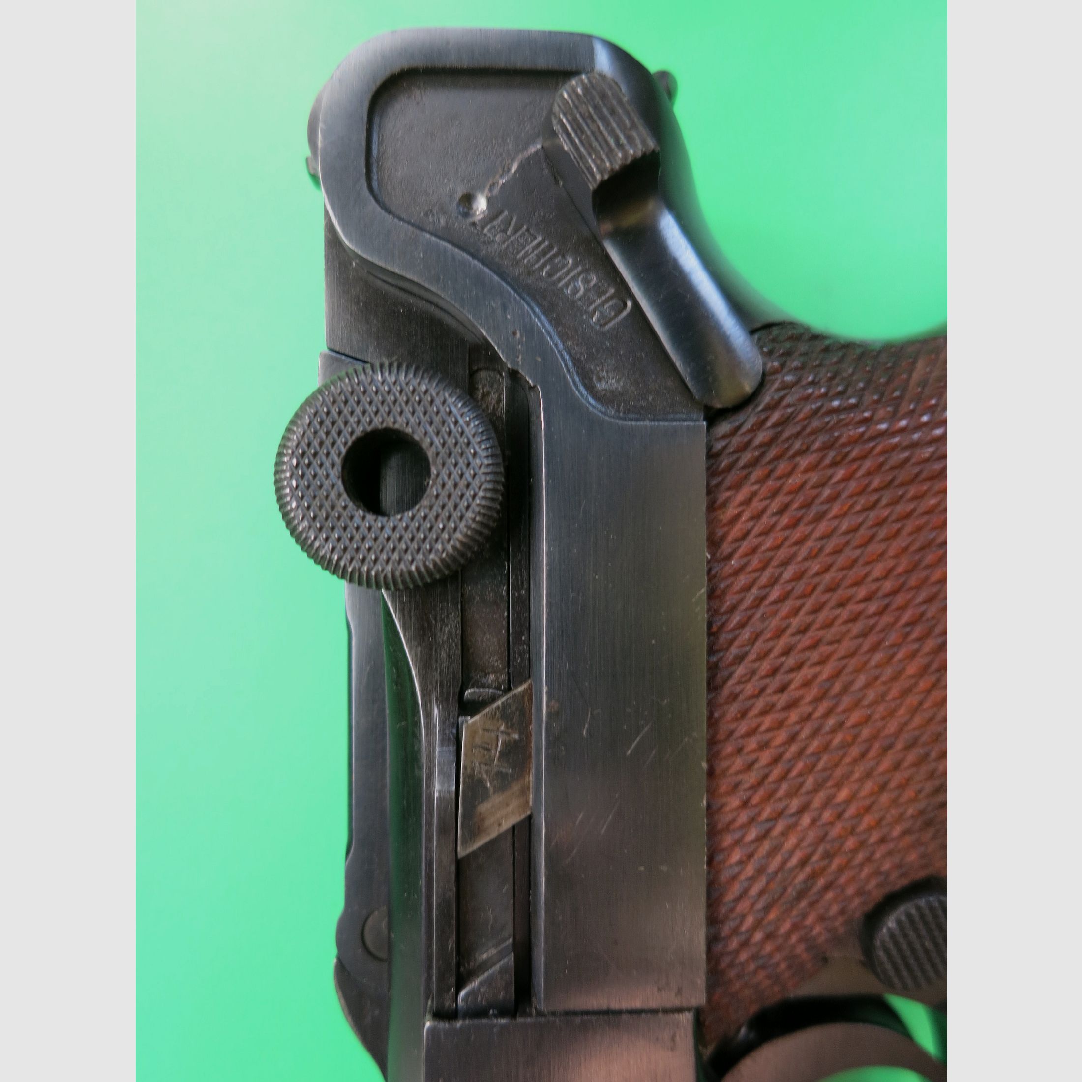 Mauser Oberndorf 42 byf 1937, Pistole 08 P08, 9 mm Luger, WaA, überarbeitet!     #78