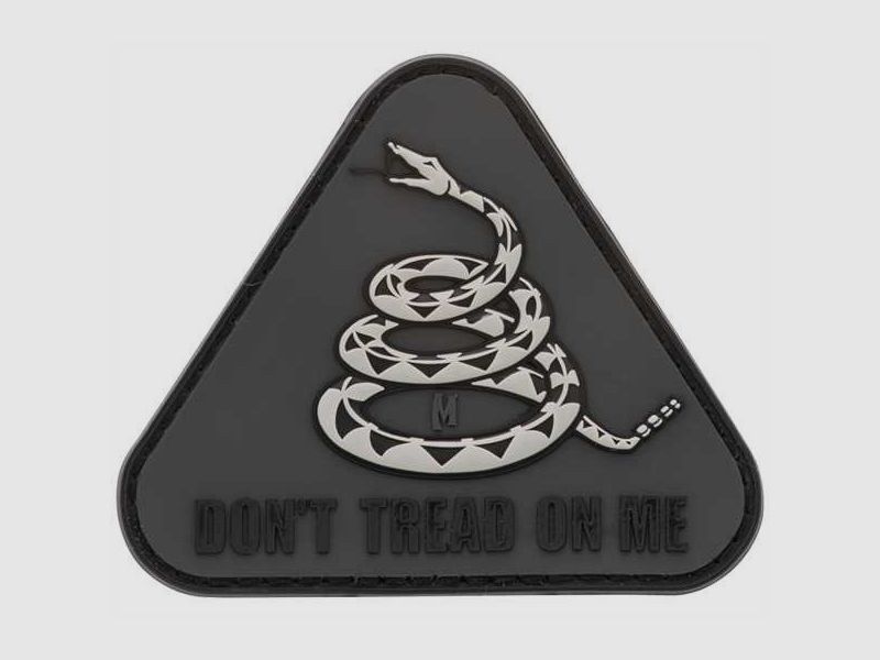 Maxpedition Don't Tread On Me 3D Rubber Patch Grau