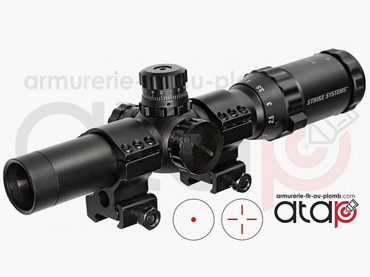Lunette de visée ASG 1-4x24E Short dot avec réticule lumineux