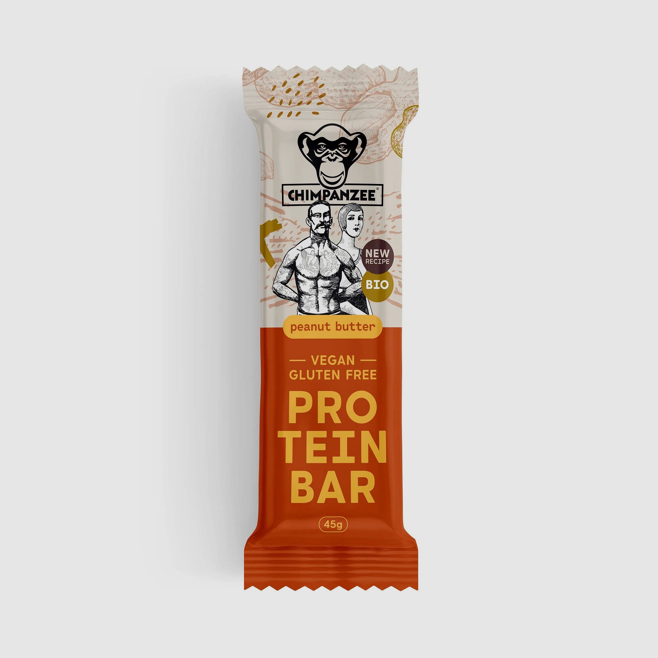 Chimpanzee Chimpanzee Riegel Bio Protein Bar Erdnussbutter