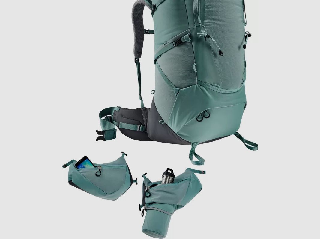Deuter Aircontact Core 55+10 SL Szary, Niebieski, zdjęcie 5 z 13