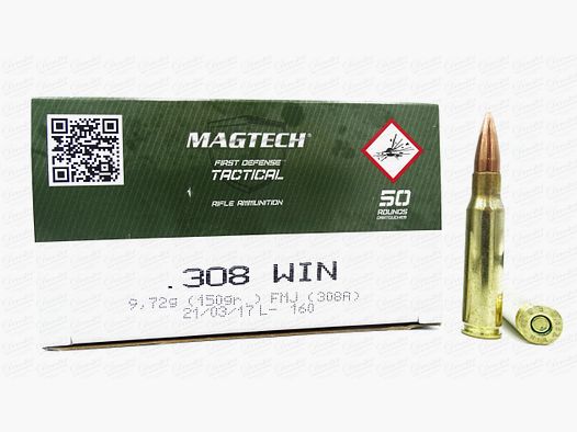 Magtech .308 First Defense Tactical FMJ 150gr
