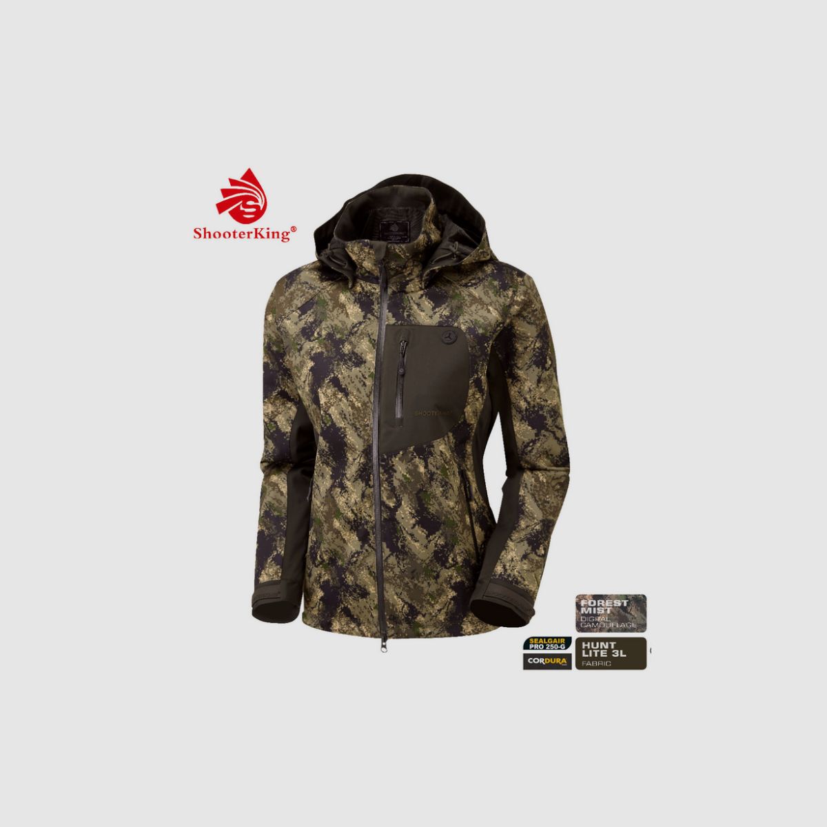 SHOOTERKING Huntflex Damen Jacke Digital Camo Forest Mist