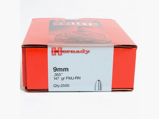.355 Geschosse Hornady FMJ-RN 147 gr VE2500