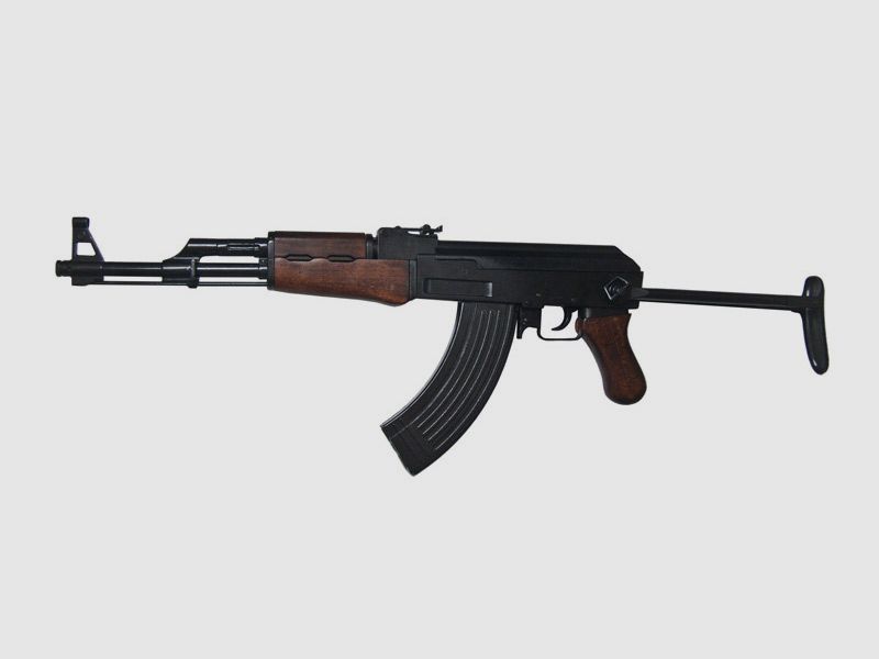 Deko Sturmgewehr Kalashnikov AK 47 mit Klappschaft Russland 1947 LĂ¤nge 87 cm