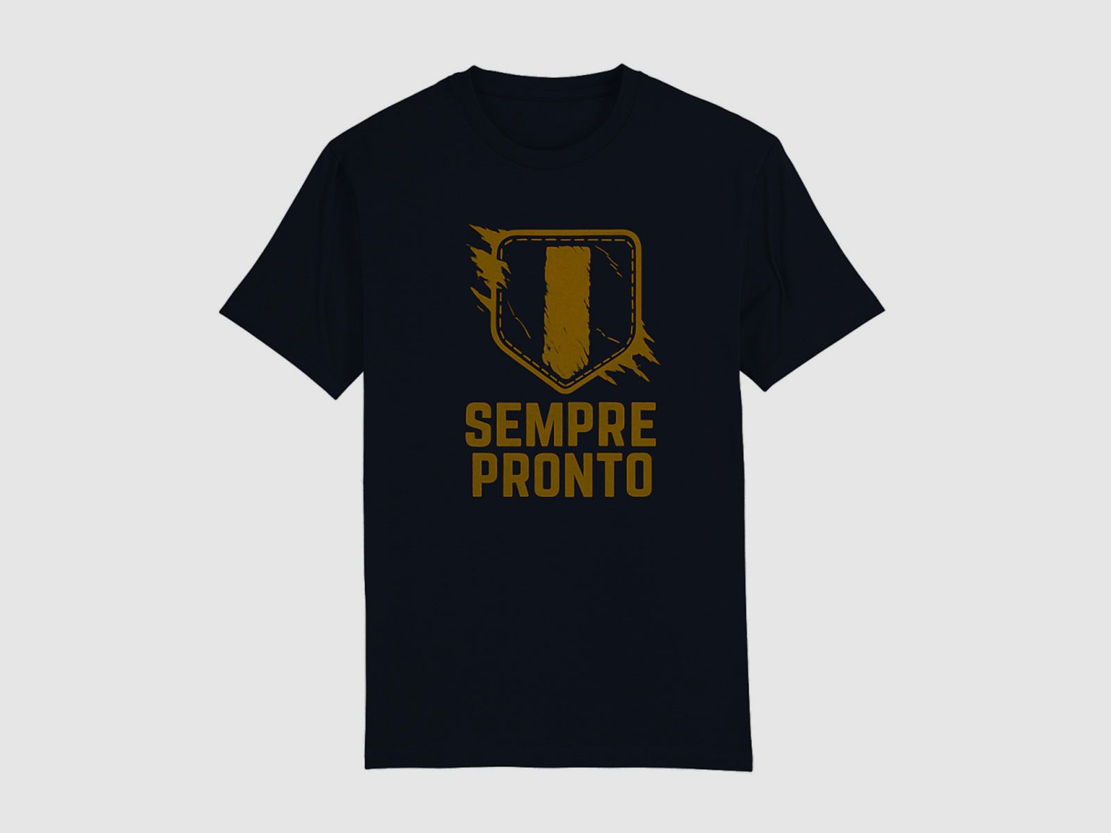T-SHIRT – SEMPRE PRONTO (SCHWARZ)