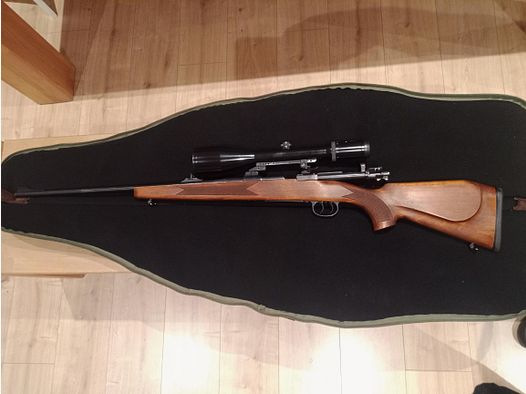 Rifle repetidora Mauser 98 – .30-06 – disparador alemán – Swarovski Habicht 3–12×56