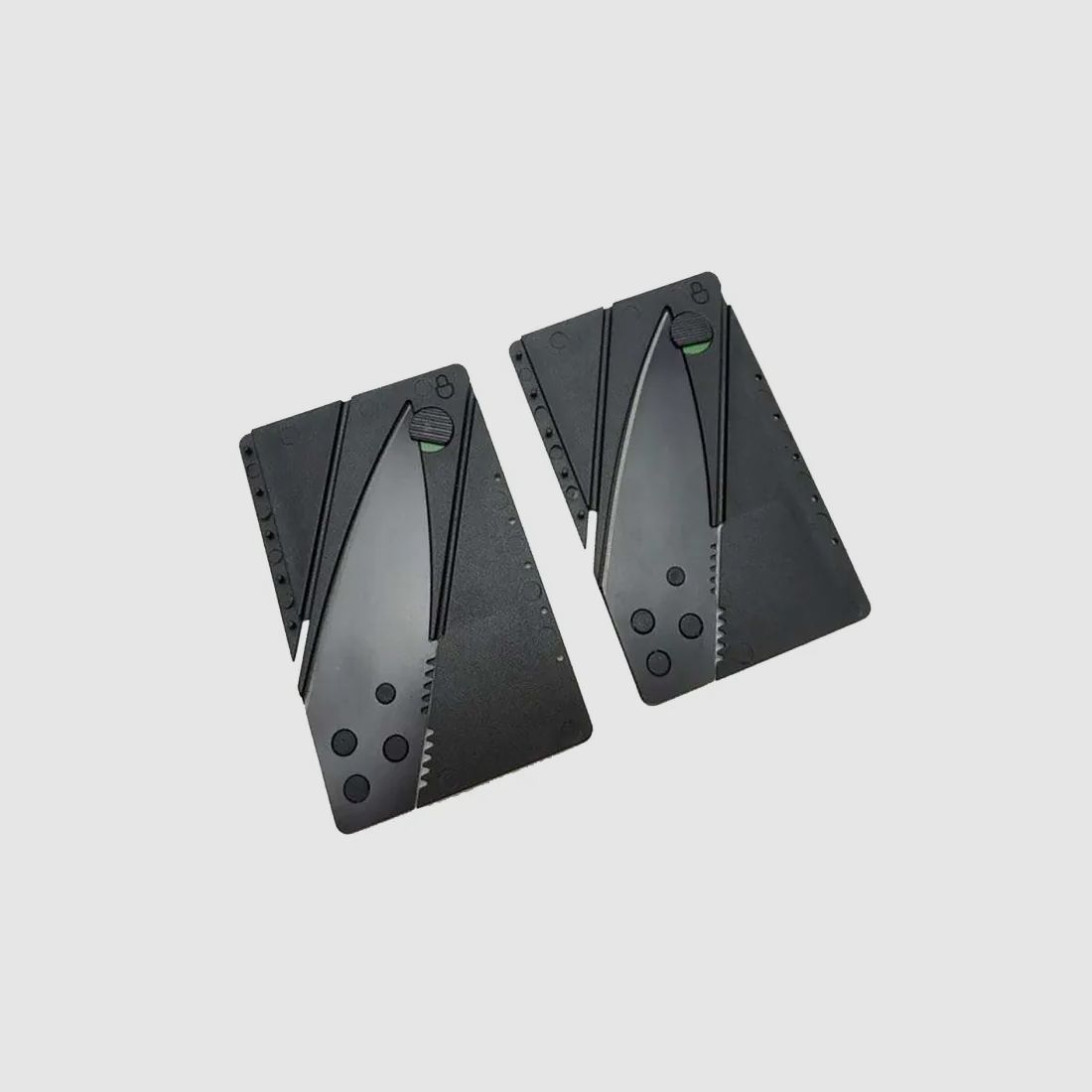 Tarjeta de seguridad cuchillo plegable con estuche de cuero sintético