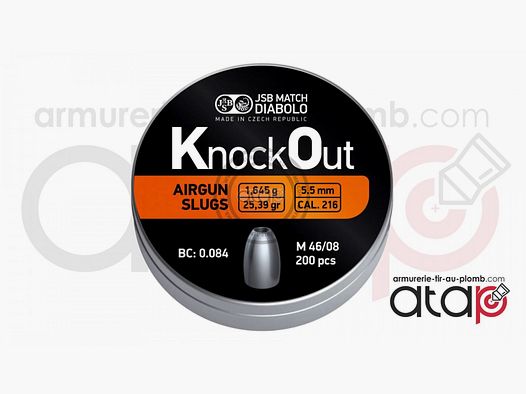JSB Match Knock Out - Diabolo 5,5 mm
