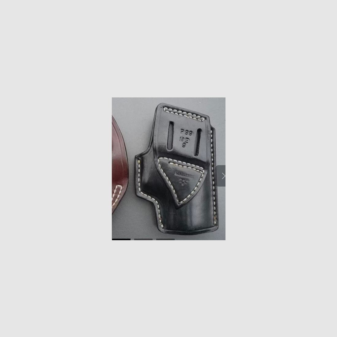 HKDesign Holster Art. Nr. 005, quick-draw holster with sewn-in leather corn rail P99, left-handed, image 2 of 8