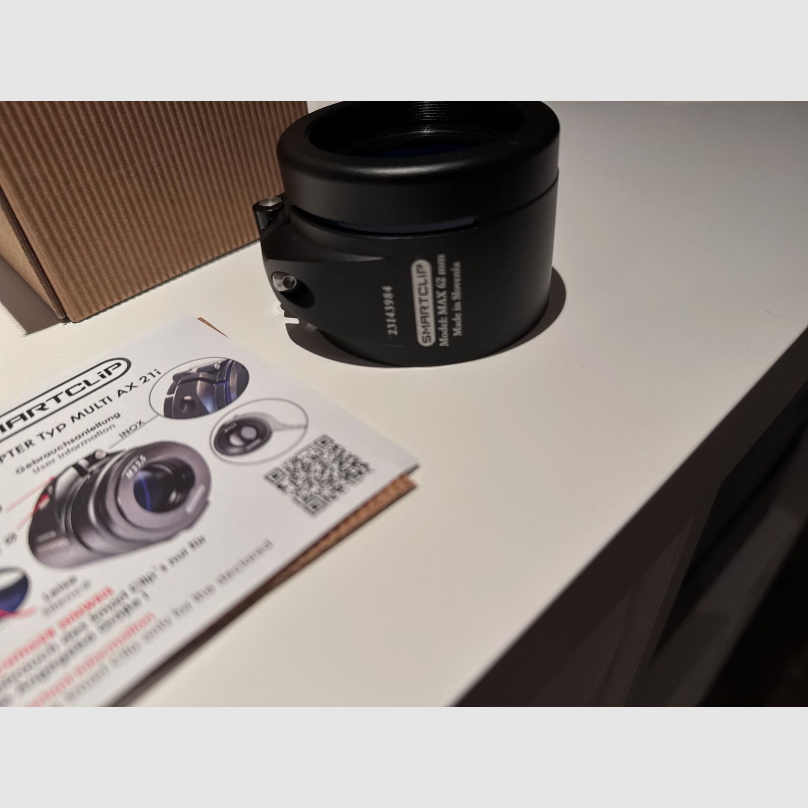 Smartclip AS D62 adaptateur de serrage 56mm lunette de visée