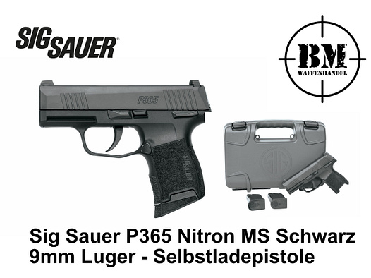 Sig Sauer P365 Nitron MS Schwarz 9mm Luger - Selbstladepistole