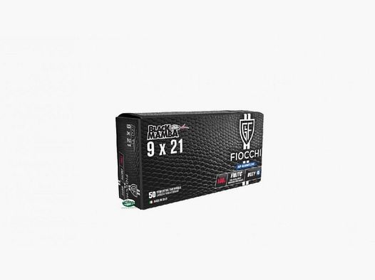 FIOCCHI munizioni cal.9X21 BLACK MAMBA 100GR FMJTC