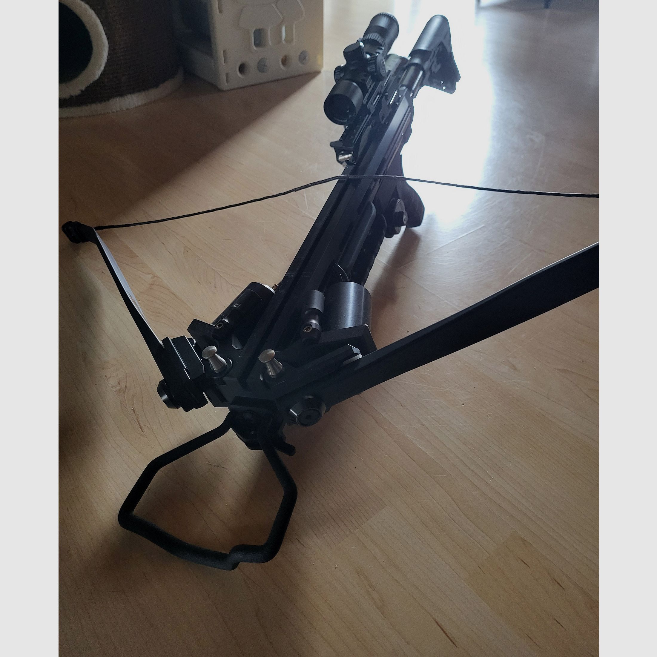 Steambow ONYX – PowerUnit | Selbstspannende Armbrust | inkl. Ersatzsehne & Köcher 