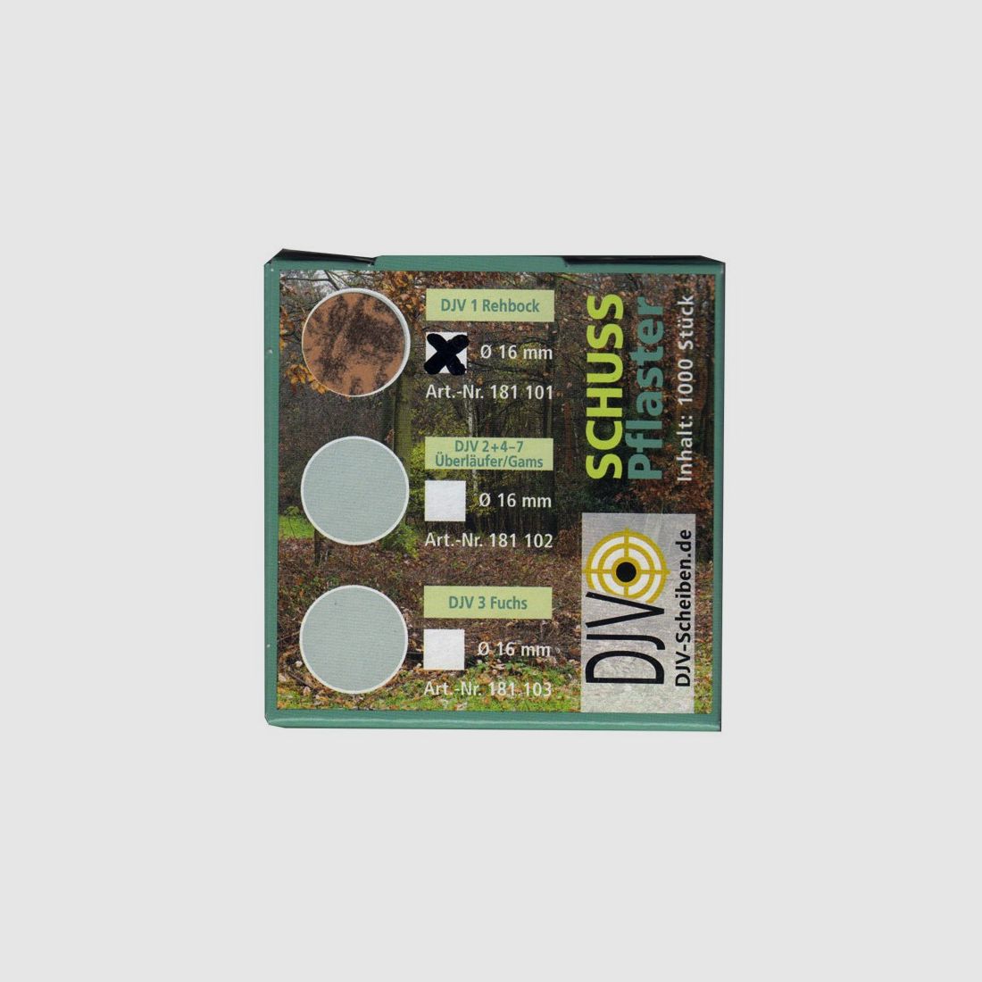 DJV Schusspflaster braun