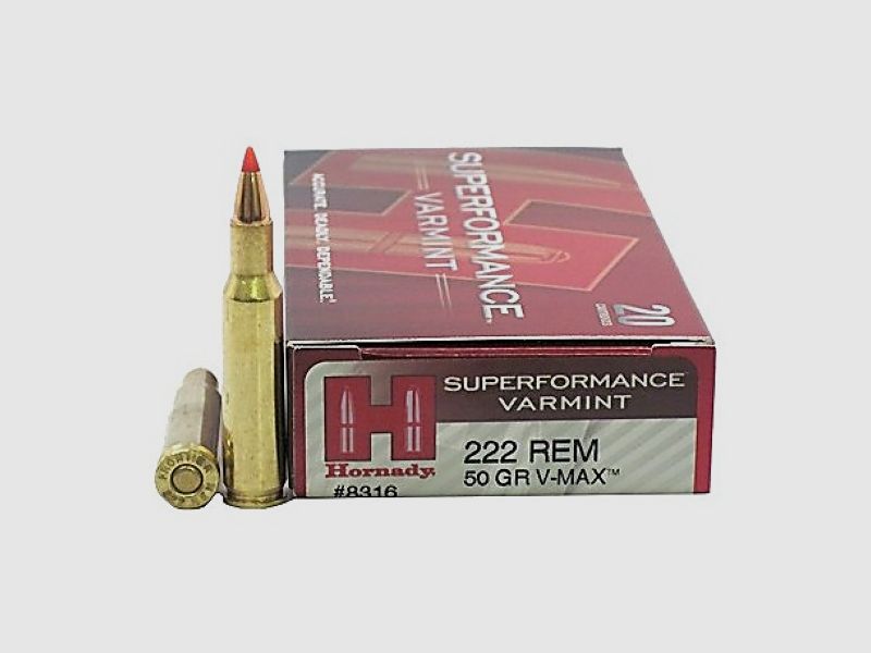 Hornady Superformance V-Max 222 rem 50 gr