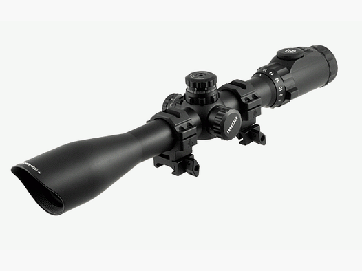 Celownik optyczny UTG 4-16x44mm ZF z 36-kolorowym Mil-dot, z montażem