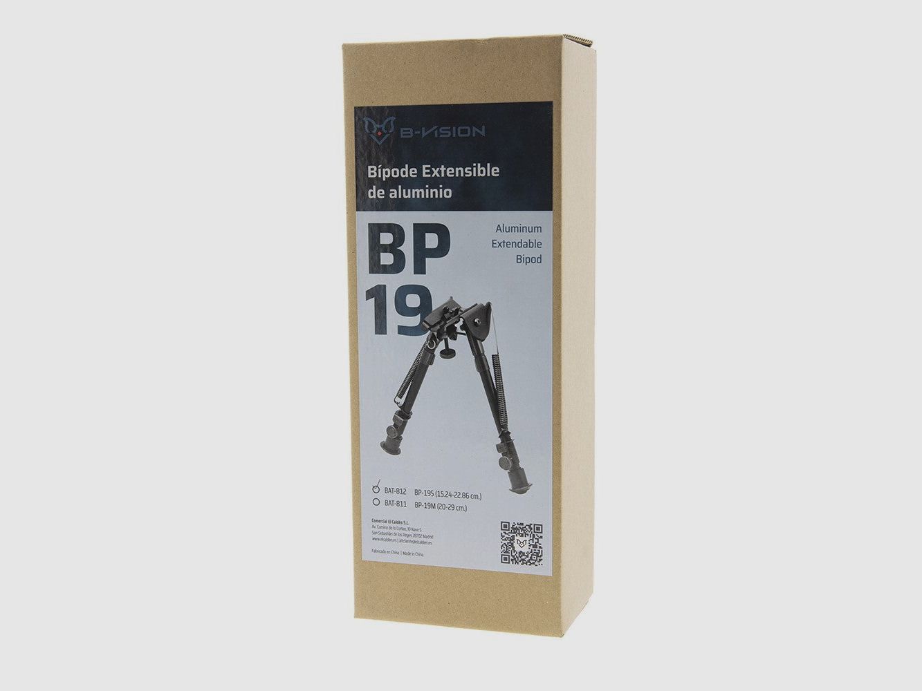 Bipod B-Vision ausziehbar BP-19S 15,24 – 22,86 cm, Bild 4 von 4
