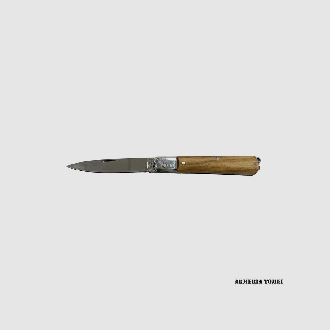 Messer – Das abgerundete Olivenholzgriff mit Edelstahlkopf 15cm, Bild 1 von 4