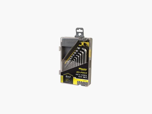 Wheeler 45-teiliges SAE-/metrisches Inbus- und Torx-Schlüsselset