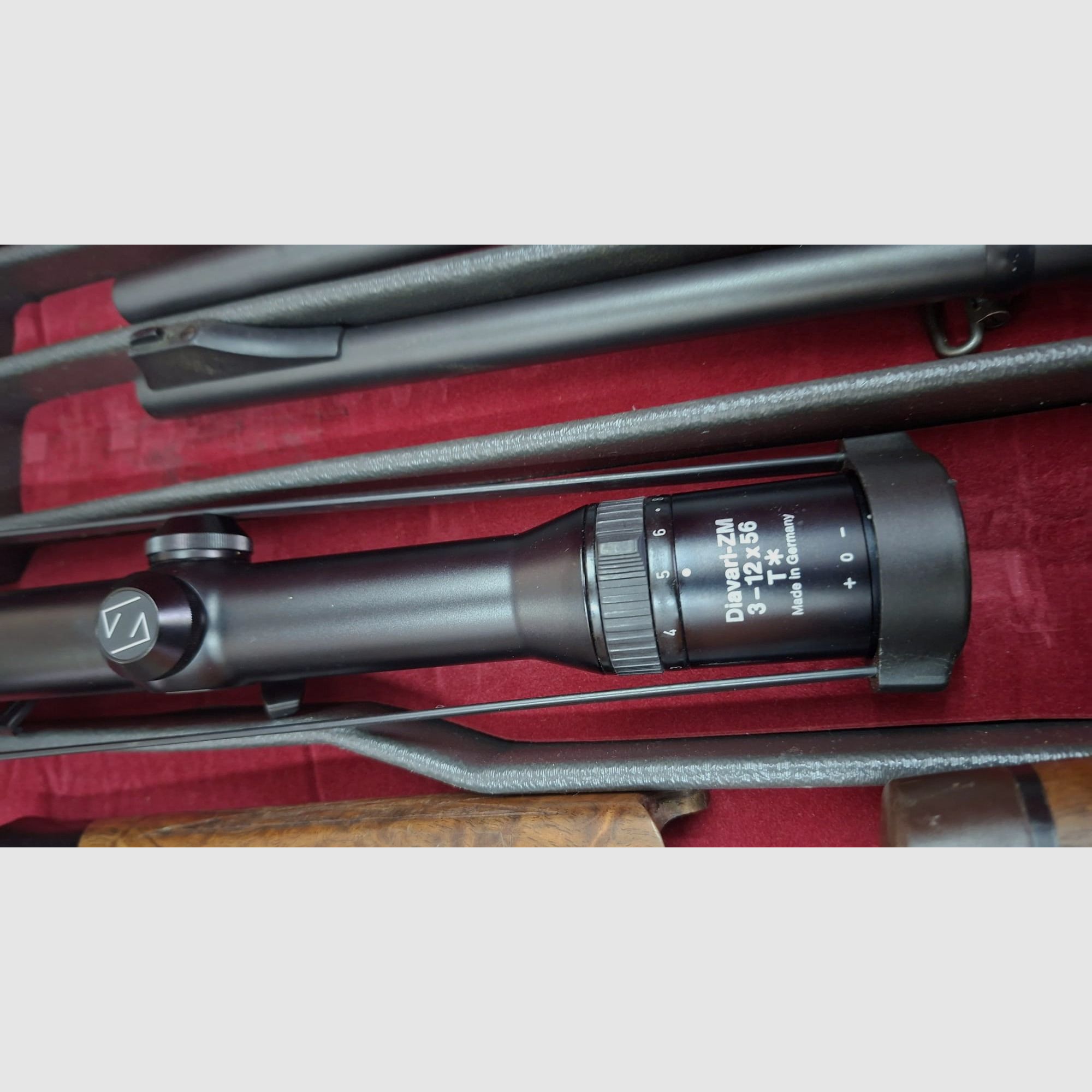 Blaser K95 30-06 mit Wechsellauf .222 und 2 Zeiss Objektiven und 1x Rotpunkt / Merkel 20/76 / S&W .357 Magnum / Waffenschrank A/B