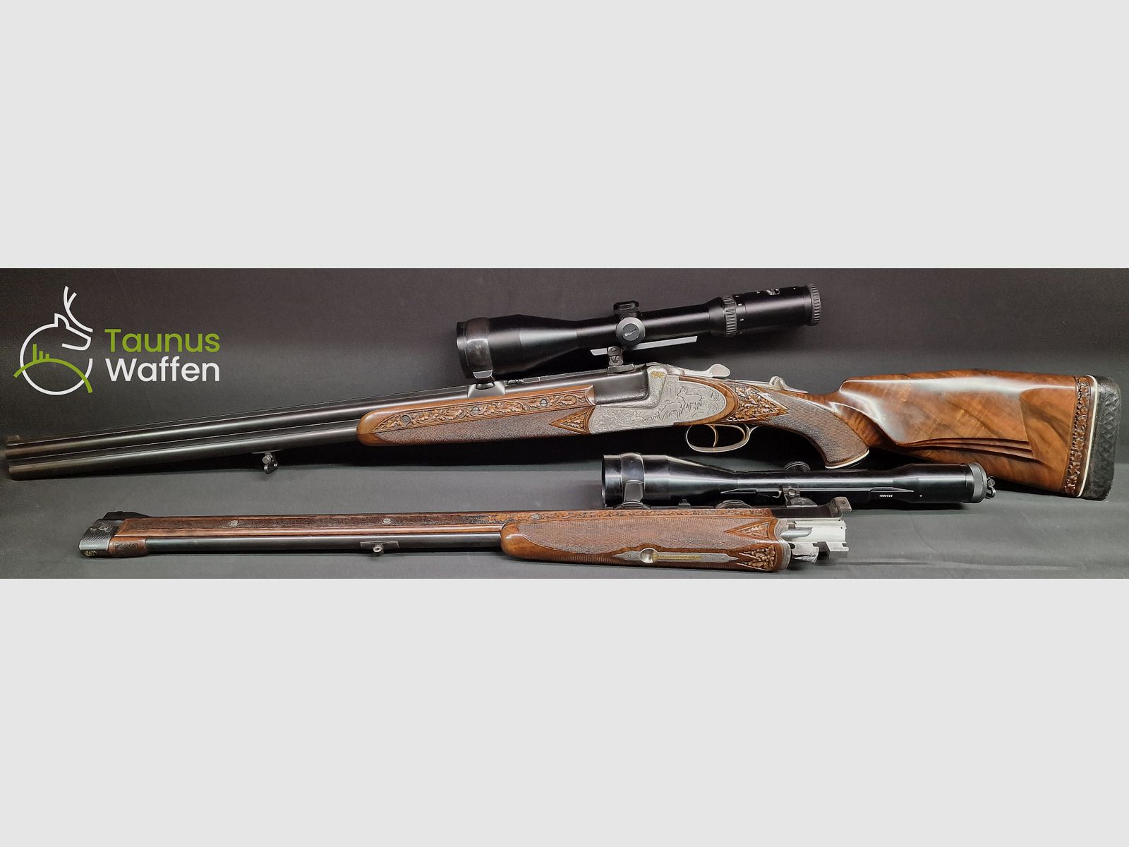 Triumphdrilling Bockdrilling Josef Just Ferlach z Bockdoppelbüchswechsellauf taunus-waffen.de