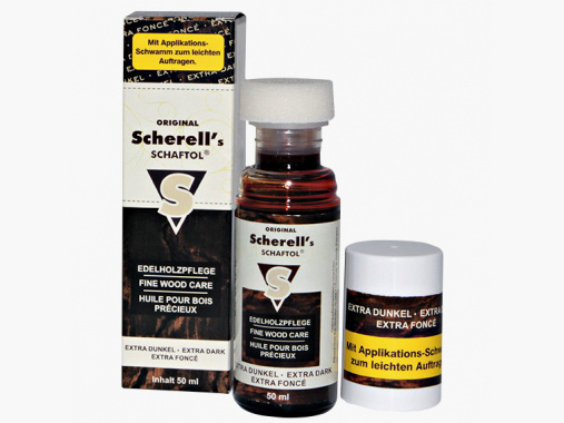 Olio per calci Ballistol con spugna applicativa (extra scuro) |